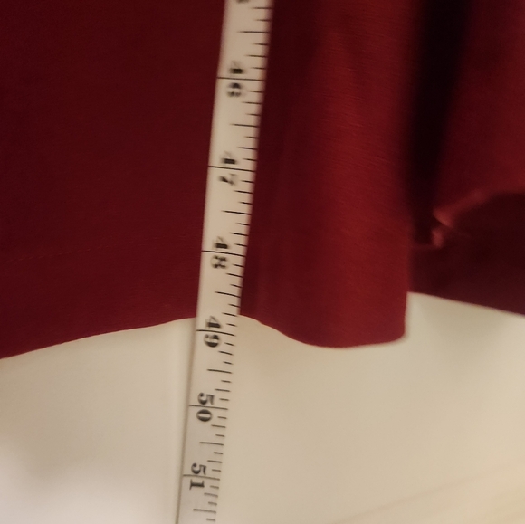 Alexia Admor Nola Short Sleeve A Line Dress Red Size 14 NWT Leg Slit #N643 - Picture 5 of 6